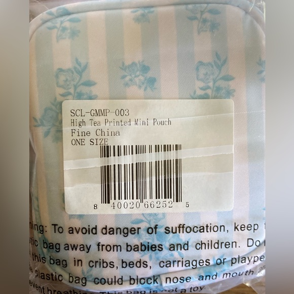 Stoney Clover Lane Fine China mini pouch New with tags!! - Picture 2 of 3